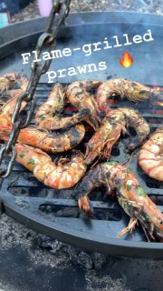 A spring firepit feast in Wildflower Wood, fantastic 🔥 flame‑grilled prawns, cooked with foraged wild garlic and the smell of the woods all around.

Raw king prawns went into a quick marinade of wild garlic, coriander, lemon juice and chilli oil, then straight onto the firepit — a few minutes is all they need to turn smoky, juicy and full of flavour.

We served them with Pad Thai noodles, broccoli and a green salad finished with wild garlic flowers. Simple ingredients, cooked outdoors, always taste the best.

And with Cornwall’s food festival season just around the corner, we’re feeling inspired for more spring flavours.

#wildflowerwood #springincornwall
#outdoorcooking #foragedflavours
#beershebafarm
